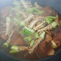 酱油肉片苔菜粉的做法图解4