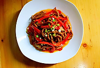 川味红椒肉丝的做法