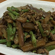 豆豉茄子炒豆角