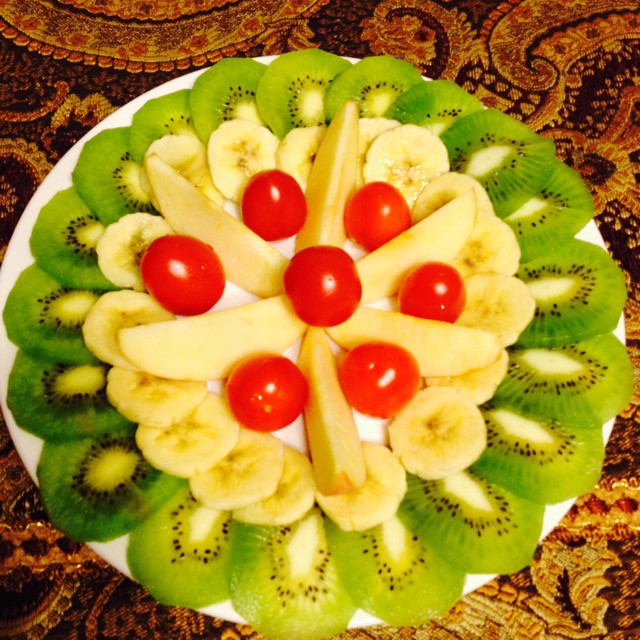 创意水果拼盘—绿意盎然的做法