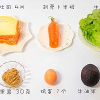 牛油果鸡蛋火腿三明治的做法图解1