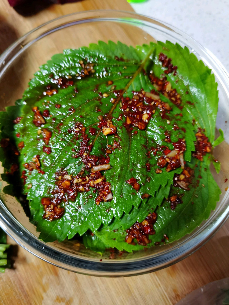 韩式腌苏子叶的做法