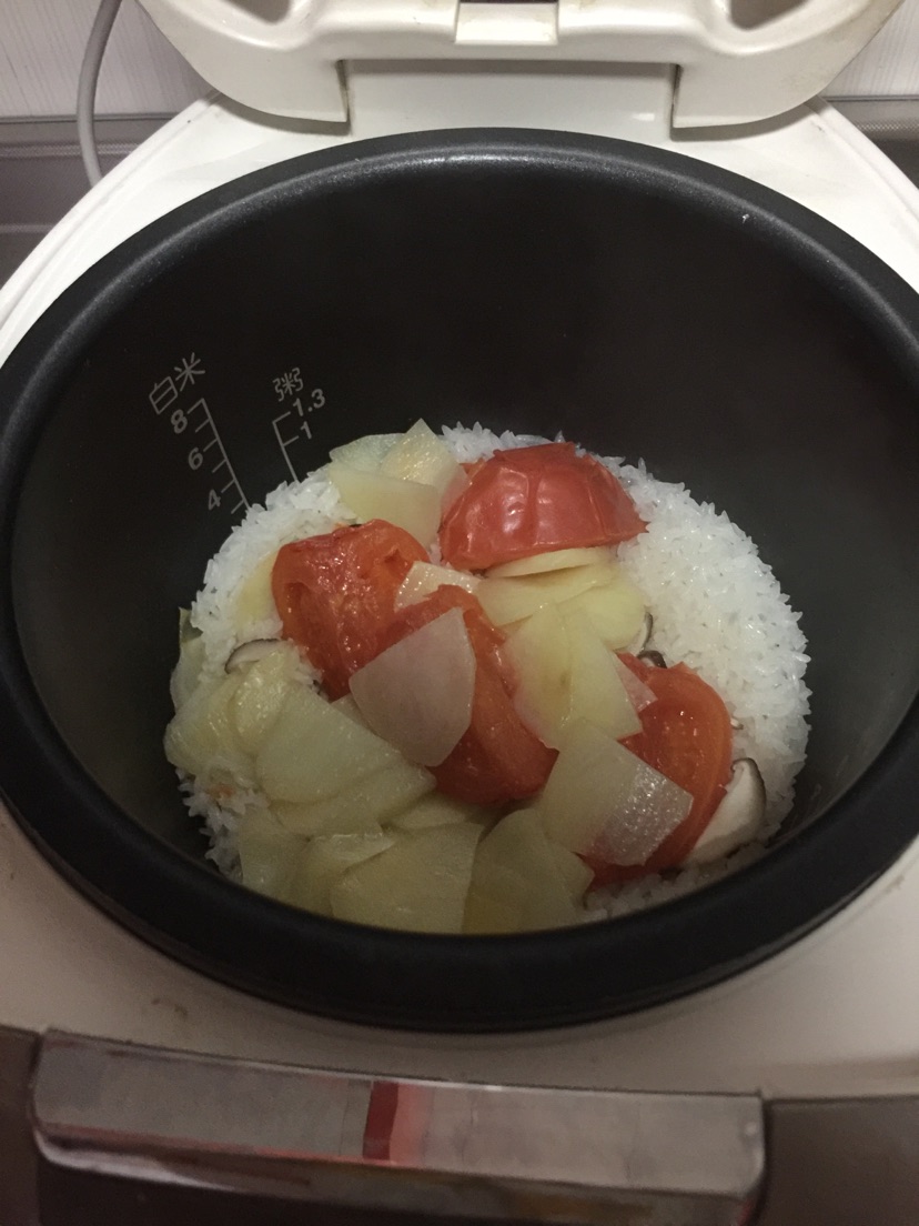 番茄炖饭【电饭煲料理】的做法图解4