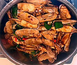 爆香蛏子的做法
