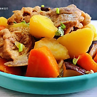 #元宵节美食大赏#排骨炖土豆香菇胡萝卜的做法图解11