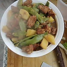 排骨炖豆角(油豆)