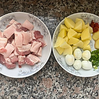 #舌尖上的乡村同款美食#肥而不腻的土豆红烧肉的做法图解1