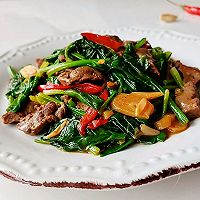 蒜辣酒肝炒菠菜的做法图解8