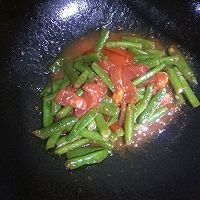 豆角炒西红柿的做法图解5