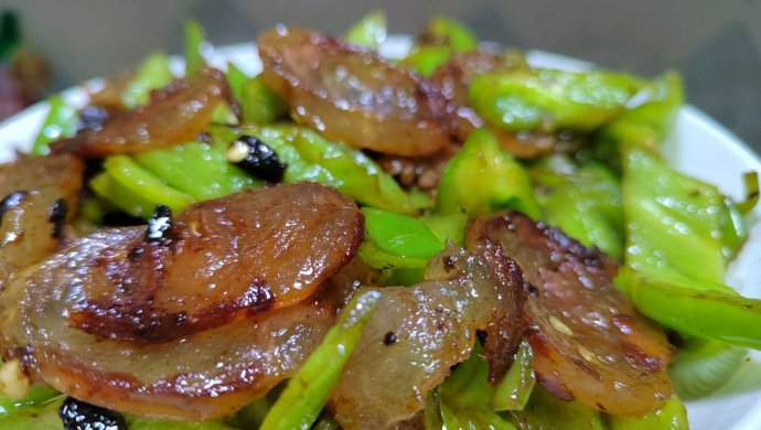 豆豉炒腊肠，美味无比