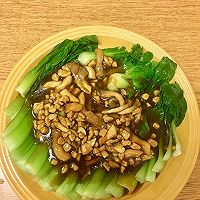 蚝油油菜蘑菇的做法图解6