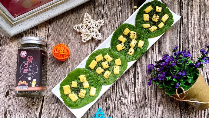 宝宝辅食——芝士菠菜小饼