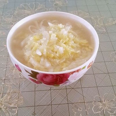 白菜炝锅面条