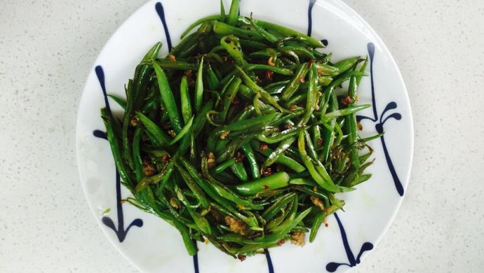 砂锅扁豆丝 肉末扁豆丝