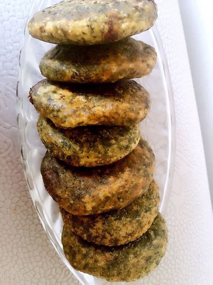 清明野菜豆沙饼的做法