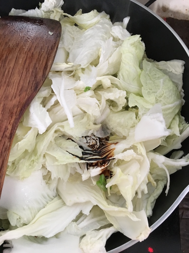东北白菜炖冻豆腐粉丝的做法图解5