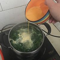 菠菜鸡蛋汤（芙蓉汤）的做法图解7