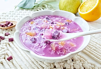 秋季宝宝开胃美食：紫薯水果粥的做法