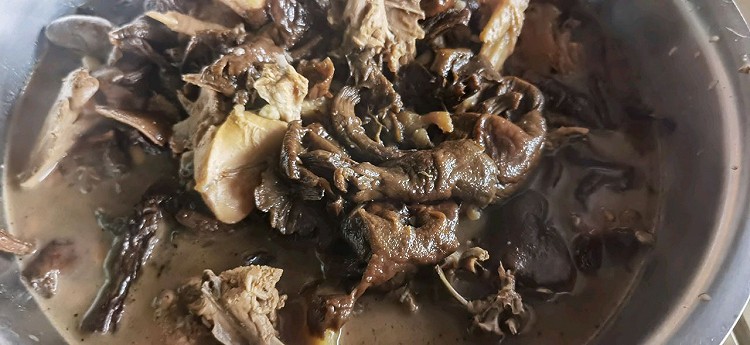 铁锅小鸡炖蘑菇，东北硬菜的做法