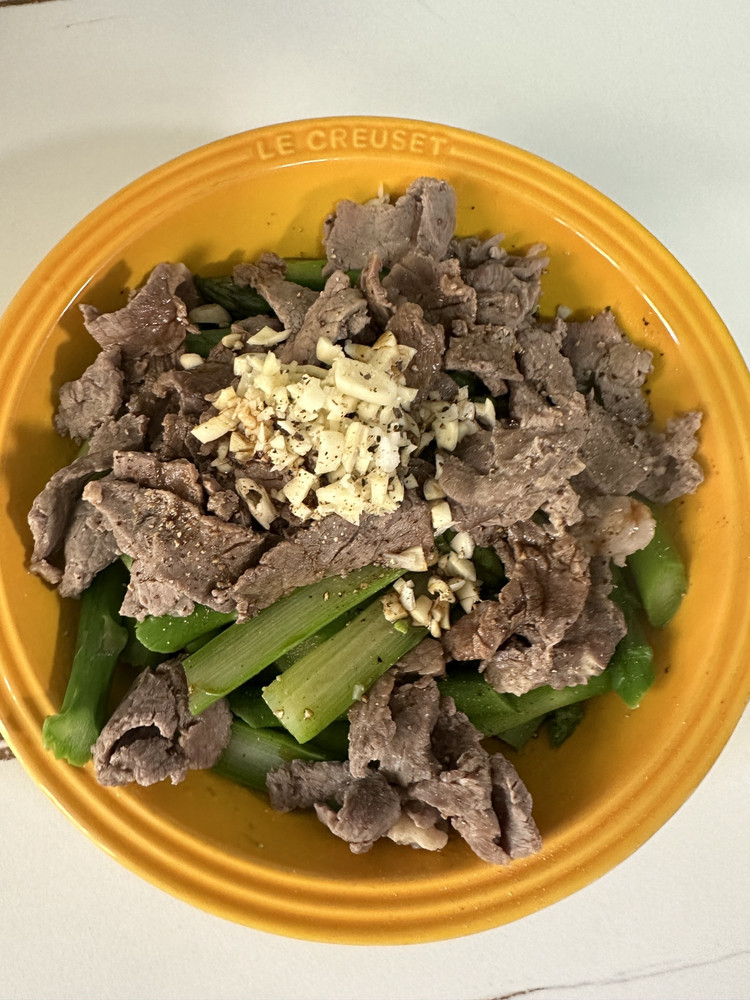 超简单芦笋牛肉的做法