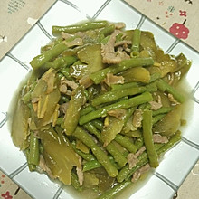 苦瓜焖豆角（客家菜）