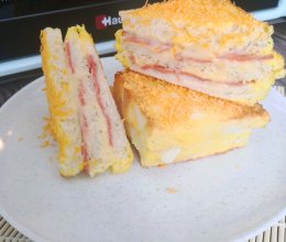 #全电厨王料理挑战赛热力开战！#基督山伯爵三明治的做法