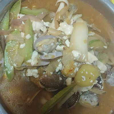 韩国泡菜海鲜汤