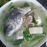 鱼头豆腐青菜汤的做法图解11