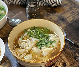小白菜鲜虾馄饨的做法
