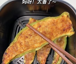 空气炸锅版青椒酿肉的做法