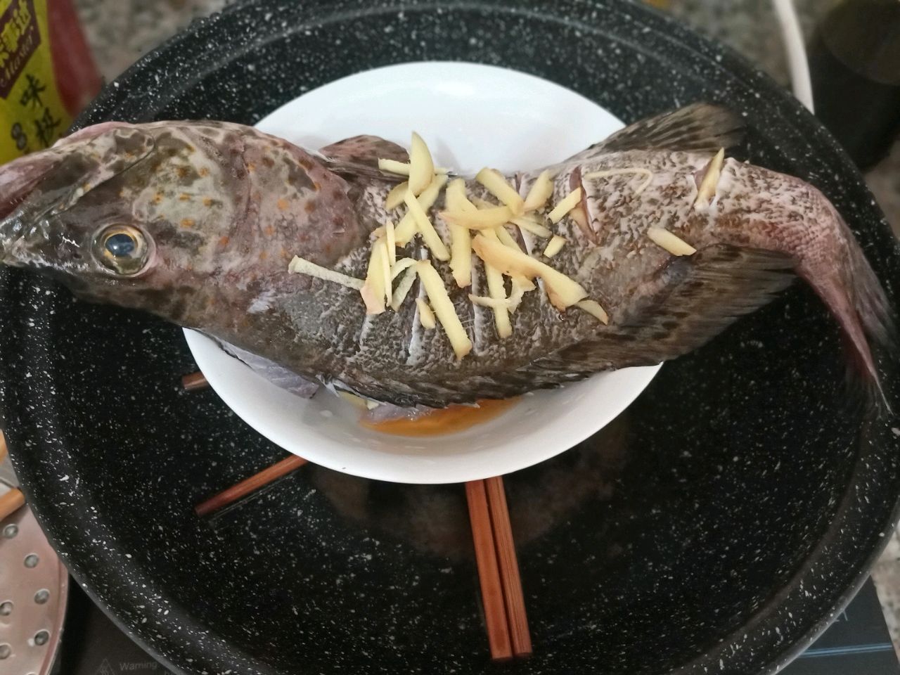 清蒸石斑鱼怎么做_清蒸石斑鱼的做法_Amy是大姐姐_豆果美食