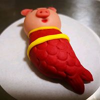 好运锦鲤猪猪馒头的做法图解14