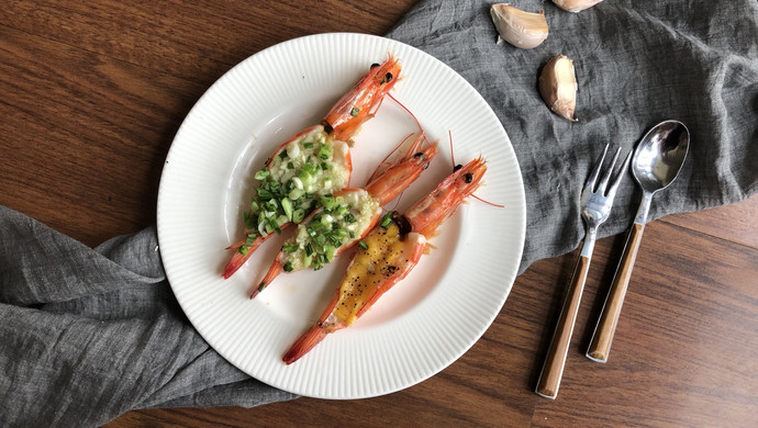 一虾两吃（蒜香&芝士）