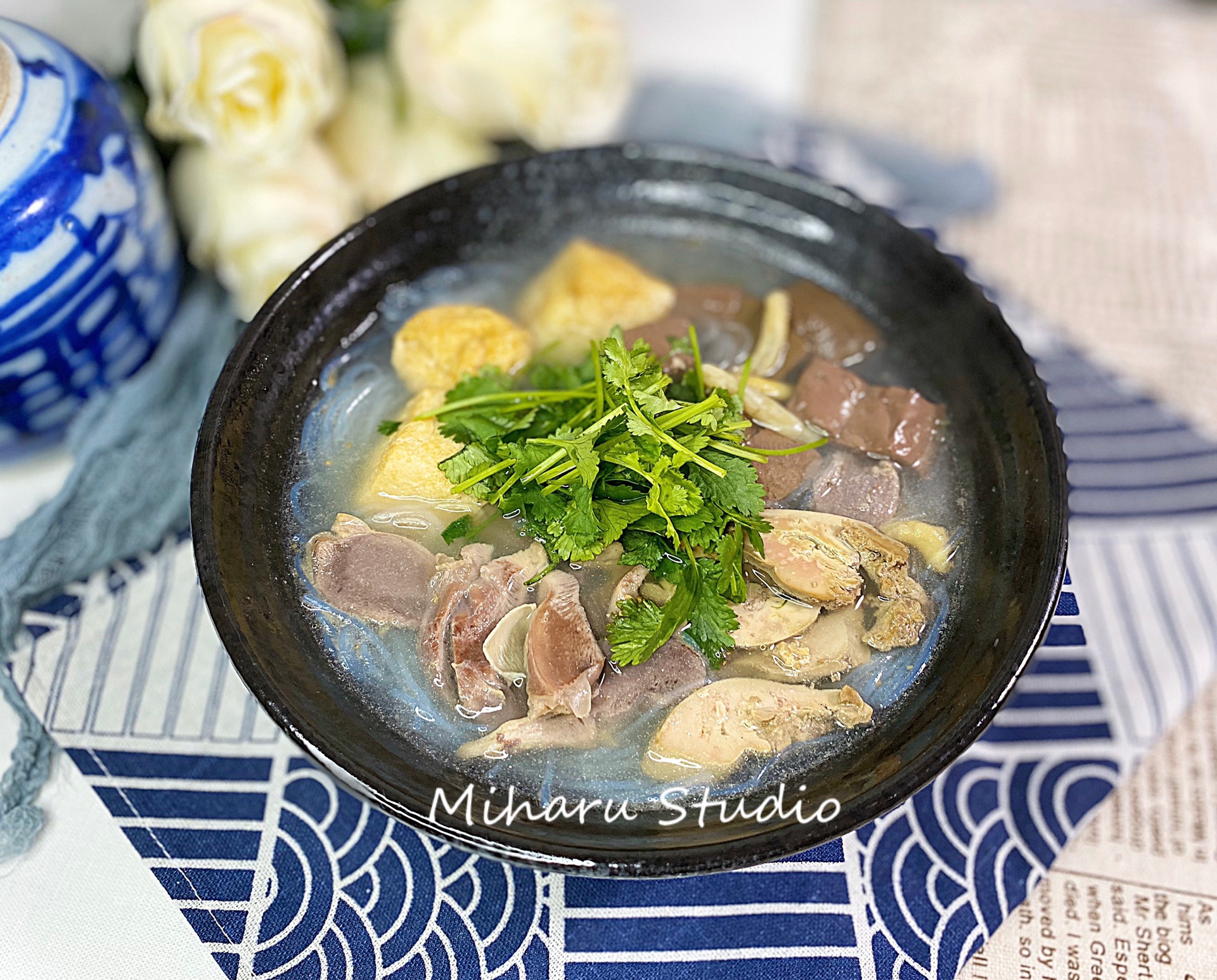 Duck blood and bean-starchy vermicelli soup ❤️ Eat delicious snacks at home ❤️