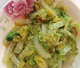 快手辣炒白菜的做法