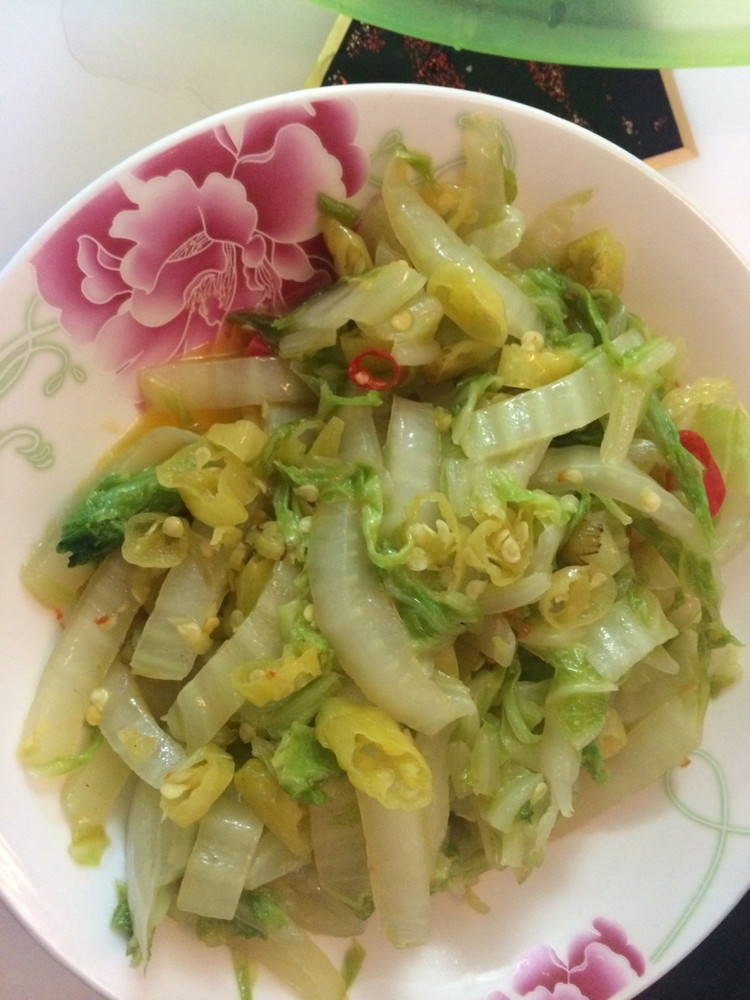 快手辣炒白菜的做法