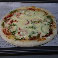 #女神野餐记#简单易学超好吃的香肠披萨的做法图解9