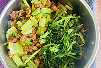 芹菜肉沫的做法