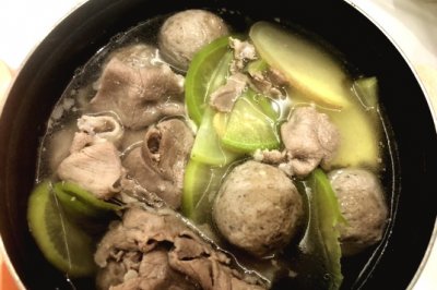 萝卜炖羊肉丸和羊肉卷