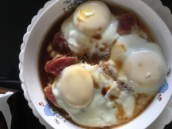 家常快手菜腊肠蒸蛋