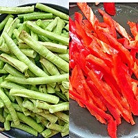 简单的豆角炒肉的做法图解1
