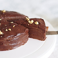 #健康甜蜜烘焙料理#千层巧克力蛋糕的做法图解5