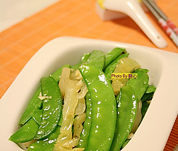 潮汕咸菜炒荷兰豆的做法