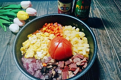 一颗番茄烩饭（电饭锅一锅出）