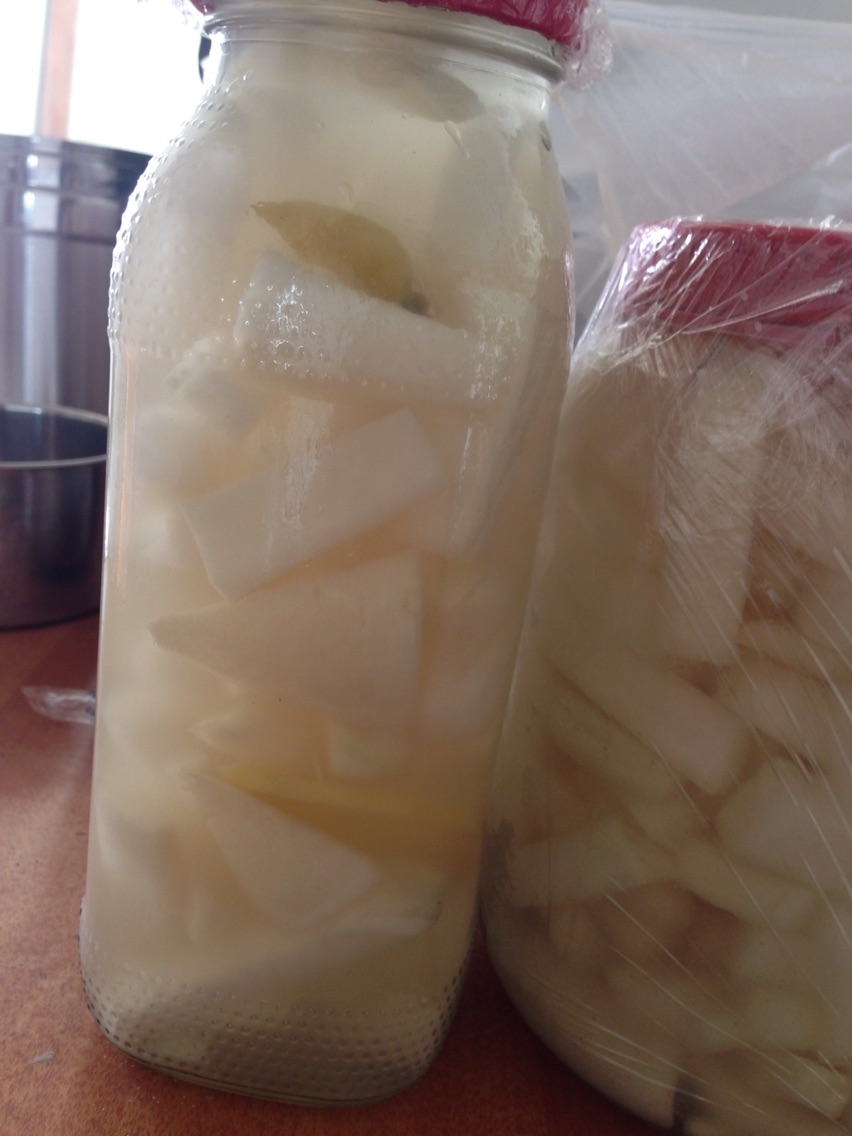 Home made radish (white radish)