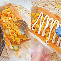 #丘比三明治#玉米沙拉盒子三明治的做法图解4