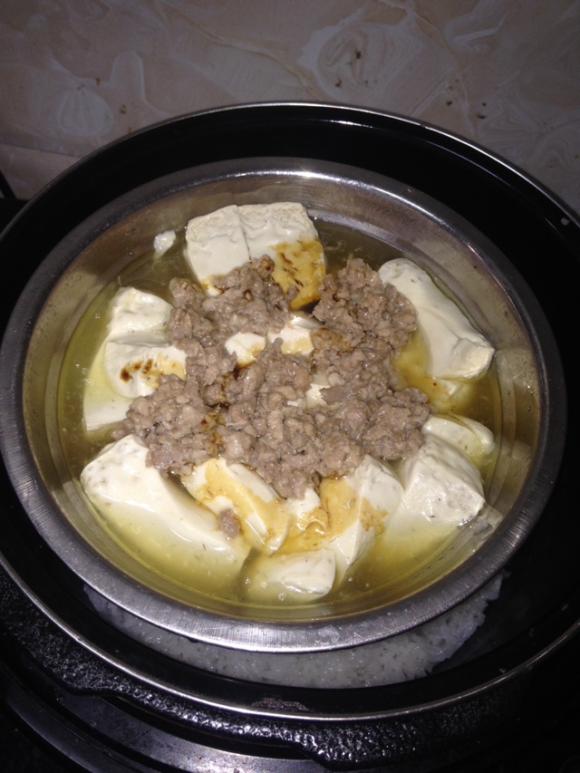 超级简单的豆腐蒸肉的做法图解5