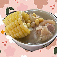 下奶神汤～黄豆玉米猪蹄汤的做法图解5
