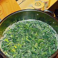 #春日尝鲜#蒸面条菜春天尝鲜野菜的做法图解4