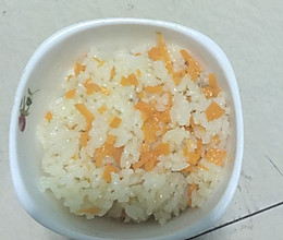 胡萝卜焖米饭的做法